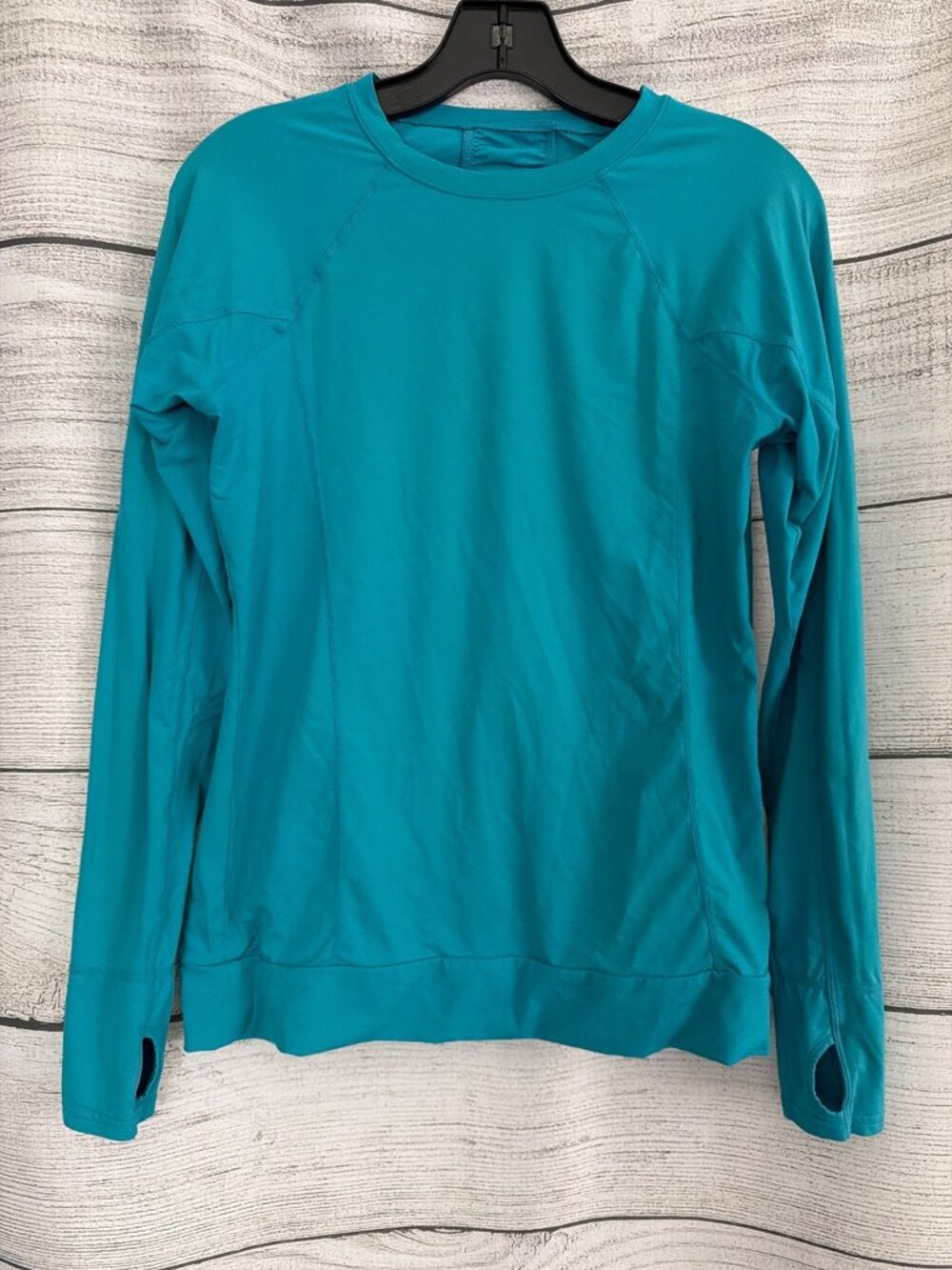 BloqUV Long Sleeve Aqua Blue Long Sleeve Shirt Size M